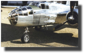 North American B-25 Mitchell. Scratch built in metal by Rojas Bazán. 1:15 scale.